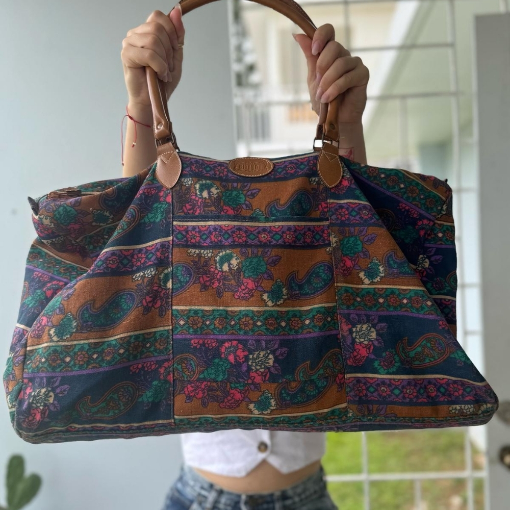 Vintage Floral Paisley Gitano Bag
